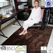 tapis de vison chambre étanche moquette shaggy moquette longue pile 100% polyester machine lavable tapis d&#39;entrée
